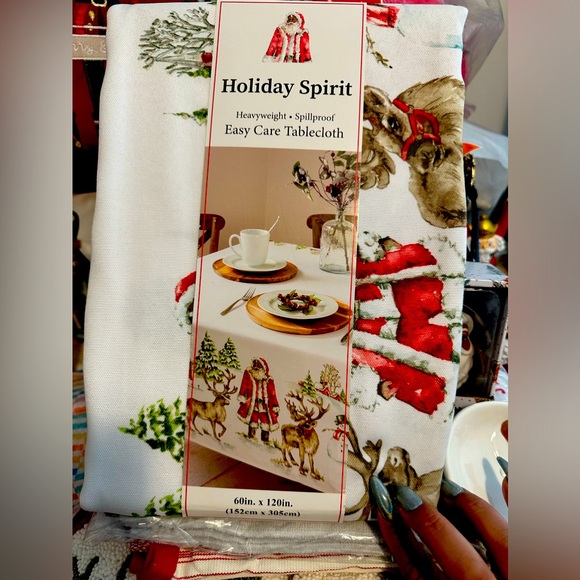 Beautiful whimsical scene tablecloth